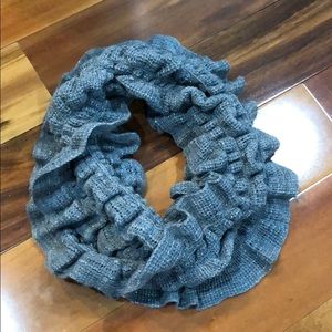 Gray shimmer infinity scarf